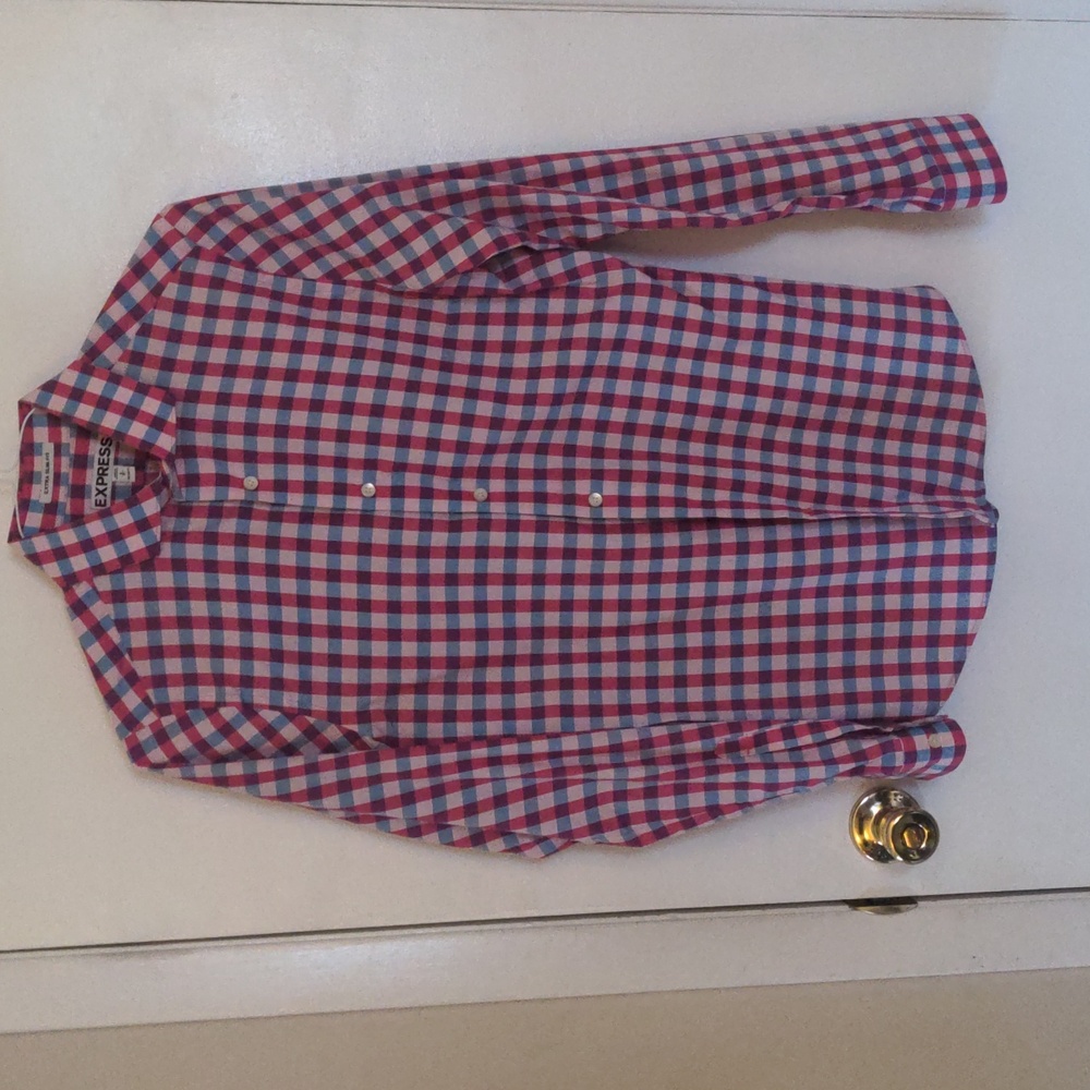 Express small button down shirt. Extra slim